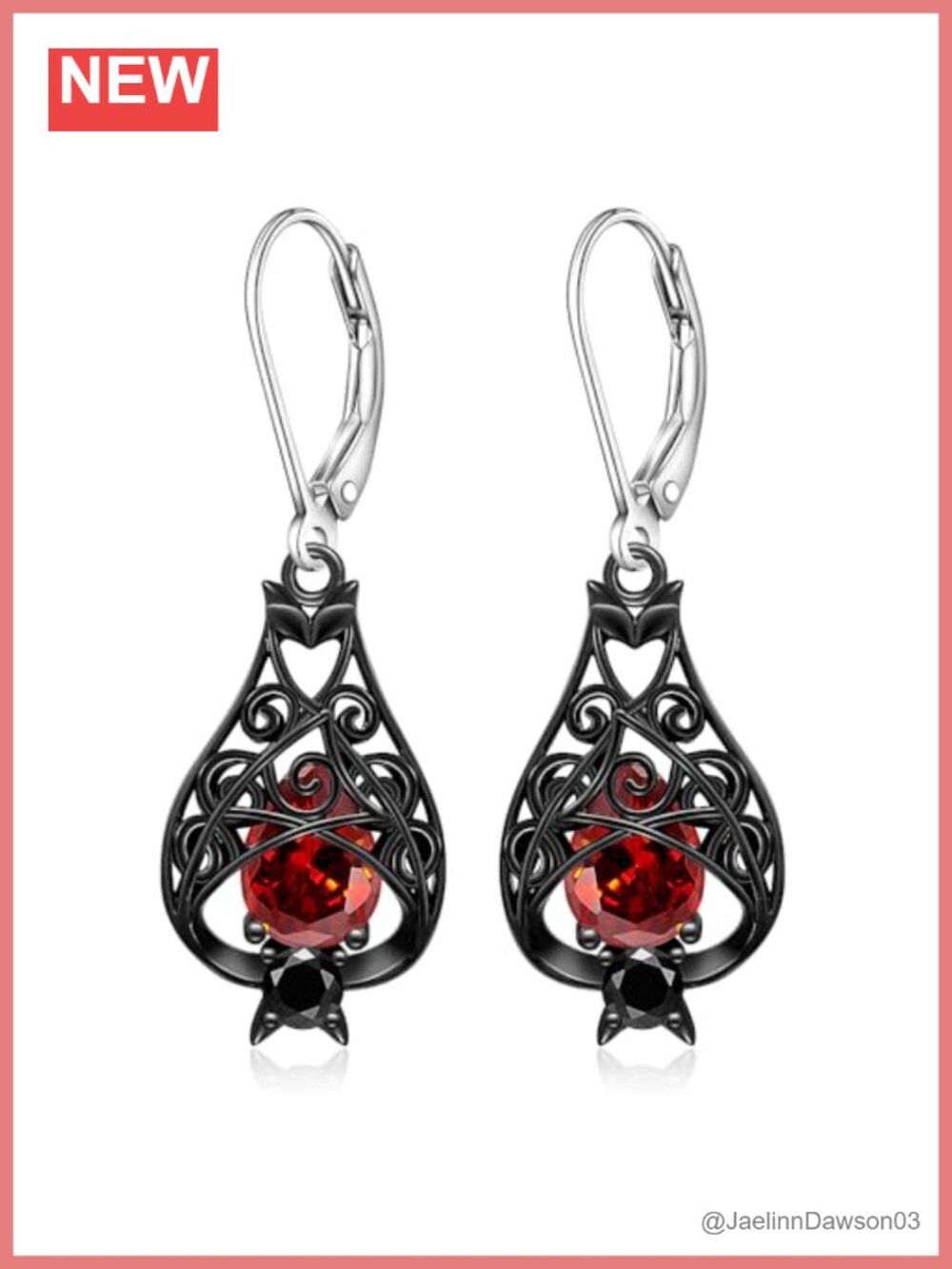 925 Sterling Silver Bat Dangle Earrings Gothic Leverback